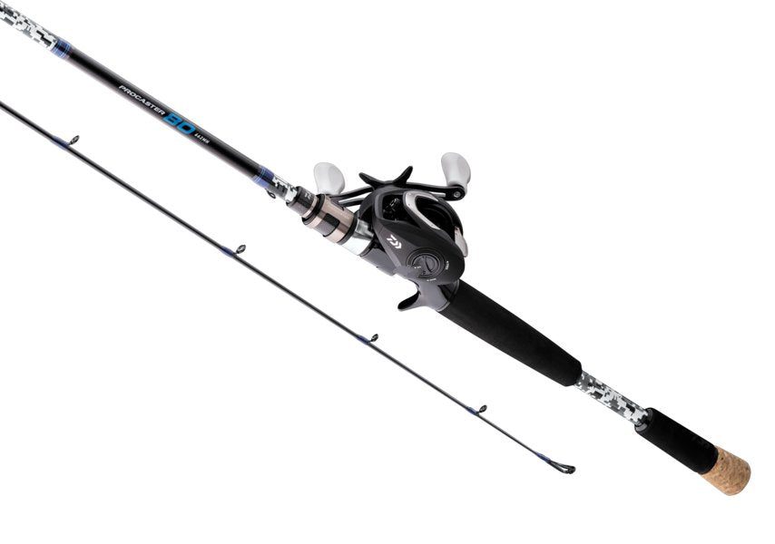 Black Beauty Downrigger Trolling/Line Counter Fishing Rod and