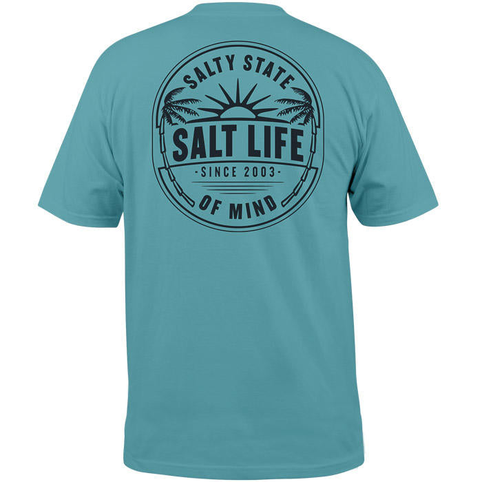 Salt Life Men's Short Sleeve T Shirt - Sunrise Palms
