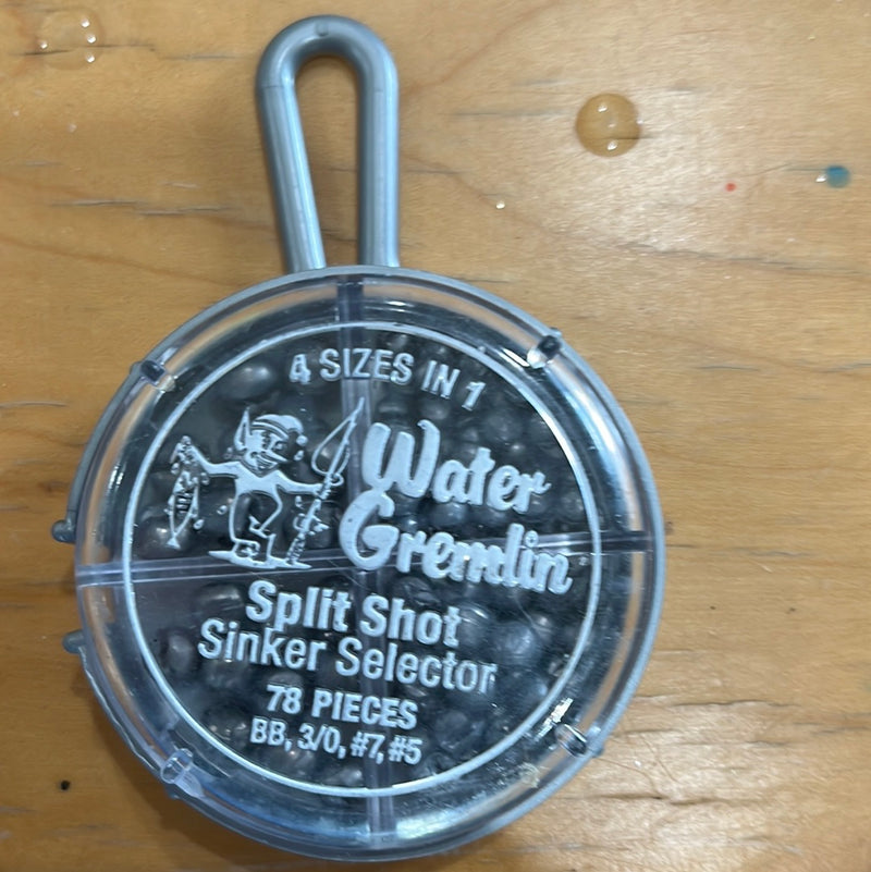 Water Gremlin Removable Split Shot Sinker Selector