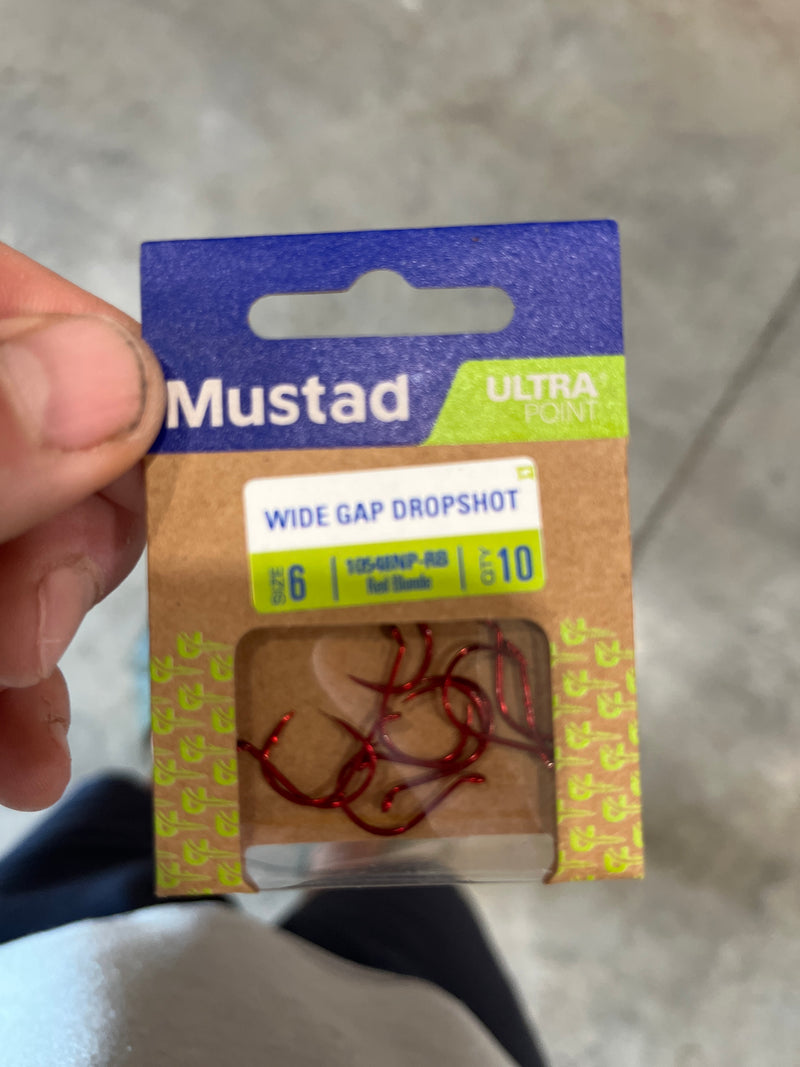 Mustad Wide Gap Drop Shot Hooks