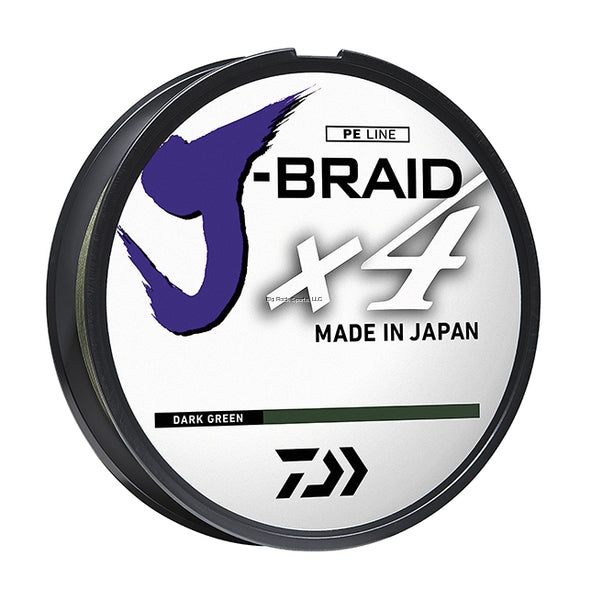Daiwa J-Braid x4 Braided Line Filler Spool Dark Green Fishing line