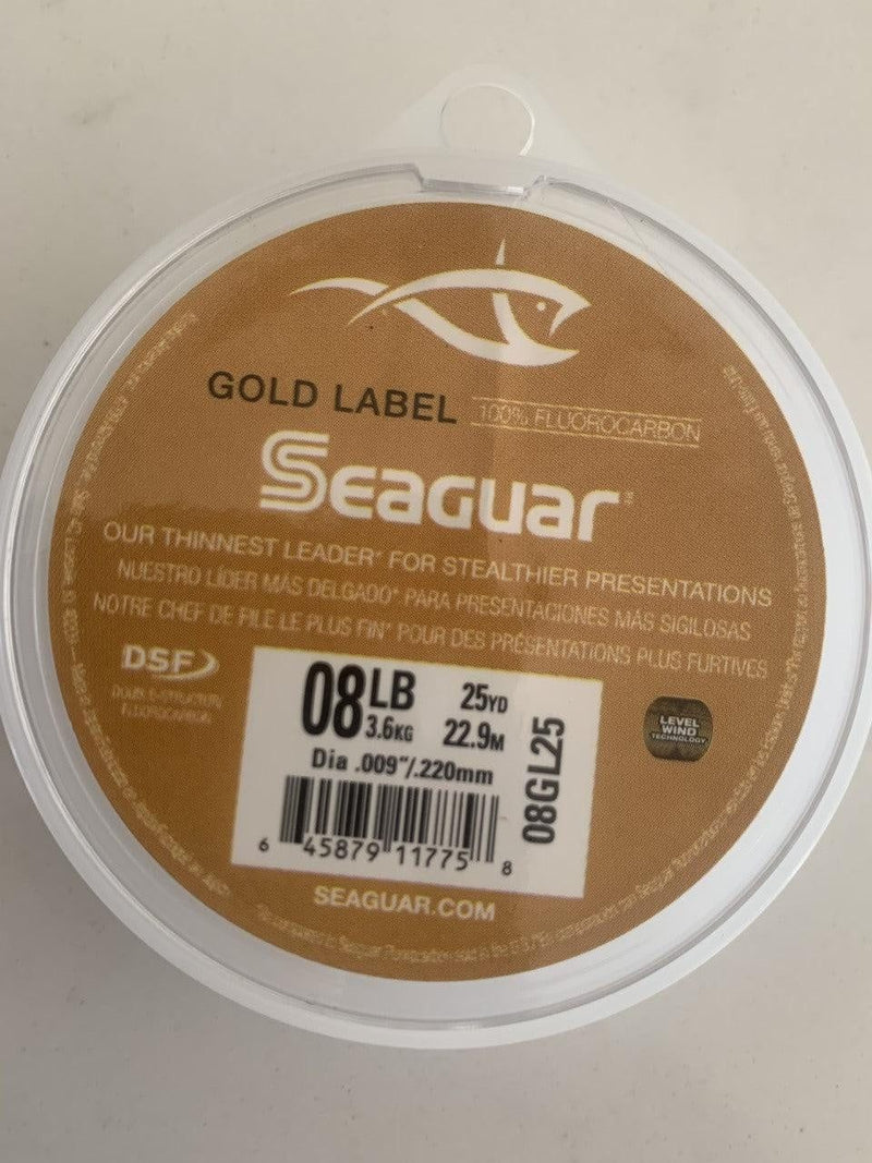 Seaguar Gold Label 100% Flurocarbon 8 lb - 25 yards 