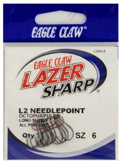 Eagle Claw Lazer Sharp L1BG Octopus Hooks • Whitakers Sports Store