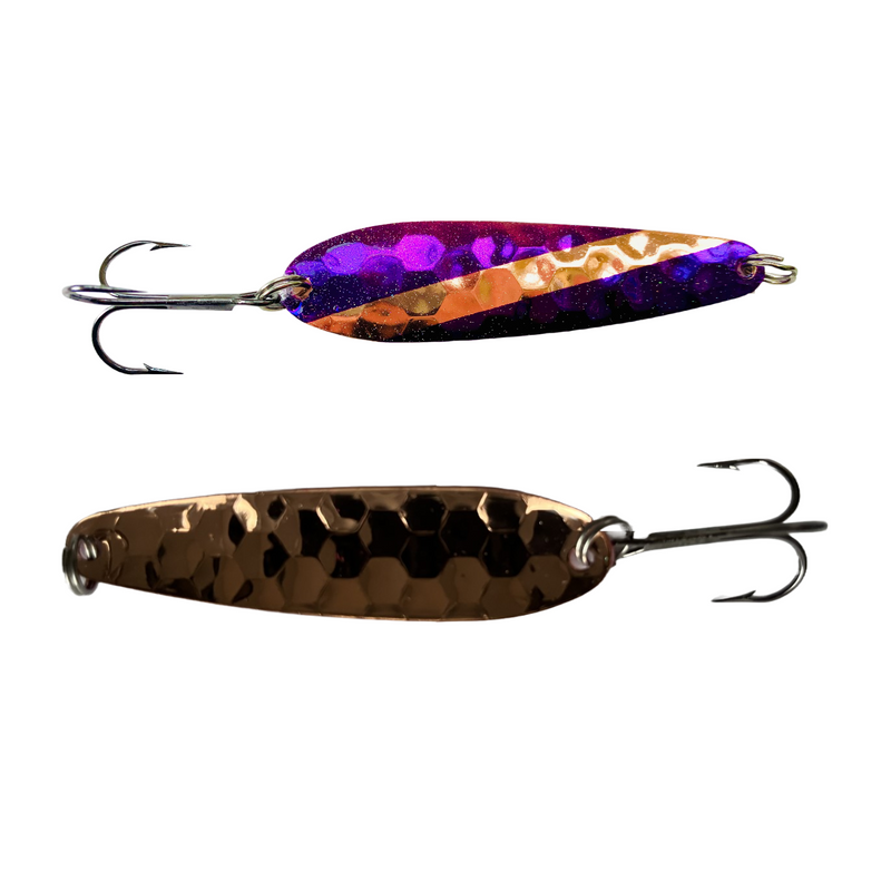 Great Lakes Spoons Copper Series 3 1/4" - Purple Stripe 