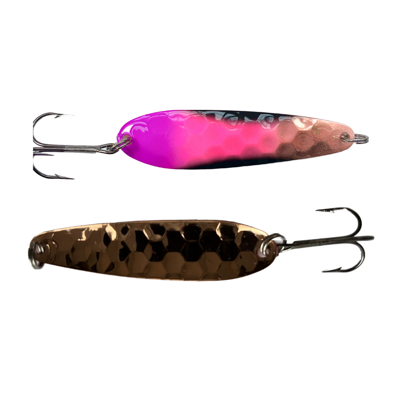 Great Lakes Spoons Trolling Copper Series - C 25 Pink & Blue