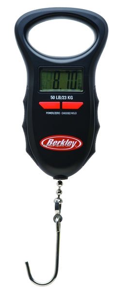 Berkley BTDFS50-1 Digital Scale 50Lb Auto Save Water Resistant 10 Wgt Memory Digital Scale