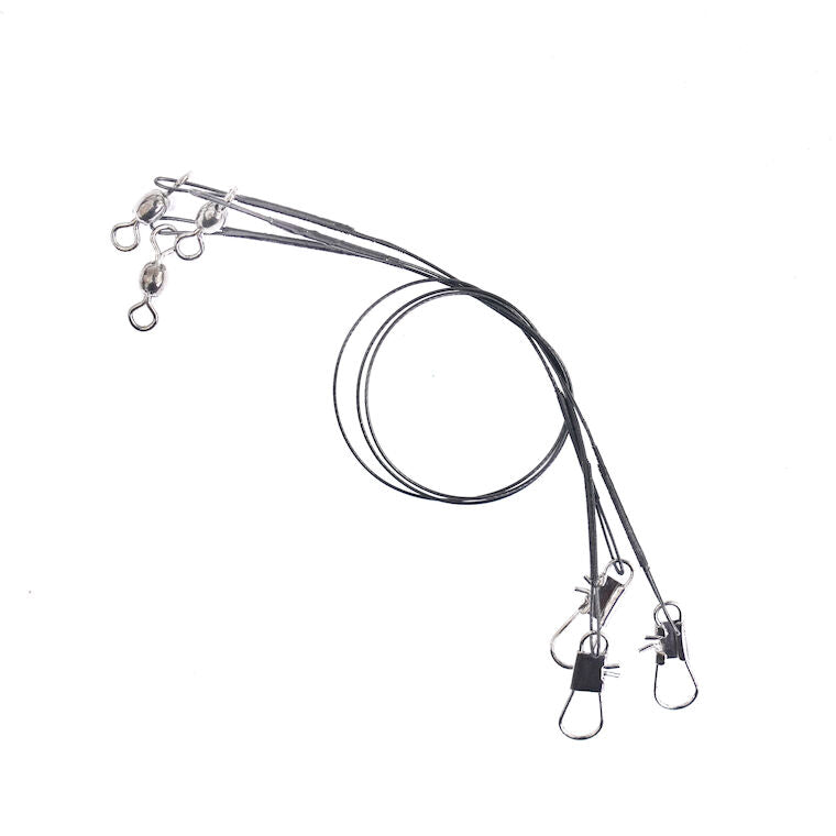 Mustad Wire Leader with Crane Swivel and Snap