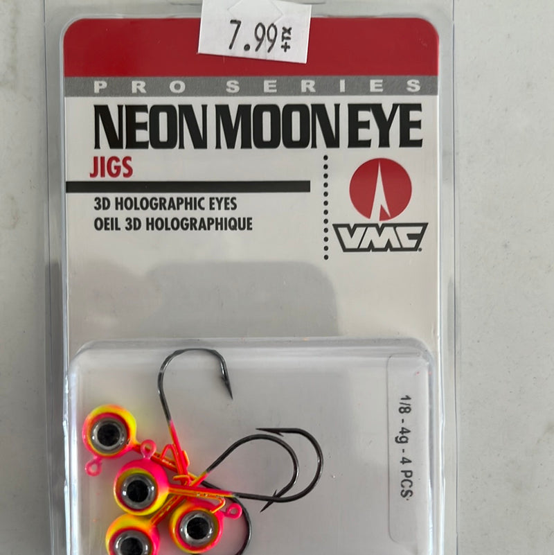 VMC Pro Series Neon Moon Eye Jigs 1/8 OZ